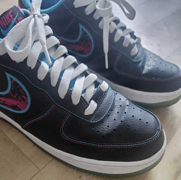 Nike Air Force 1s Miami Nights Shoes Men’s Sz 10.5 - Picture 4 of 13